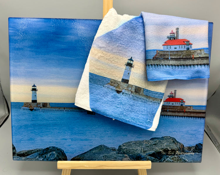 Duluth South Breakwater Outer Lighthouse Wash Cloth