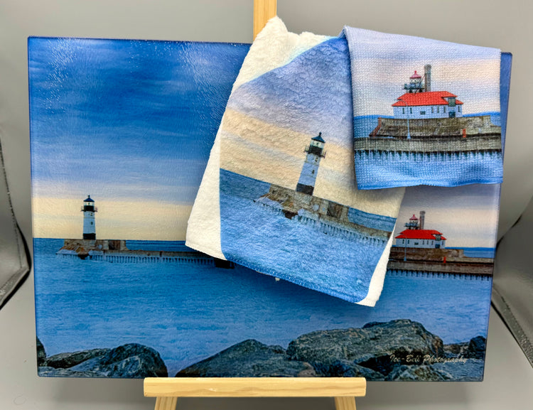 Duluth South Breakwater Outer Lighthouse Wash Cloth