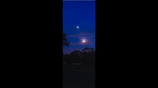 Retractable Ballpoint Pen - Moon and Venus