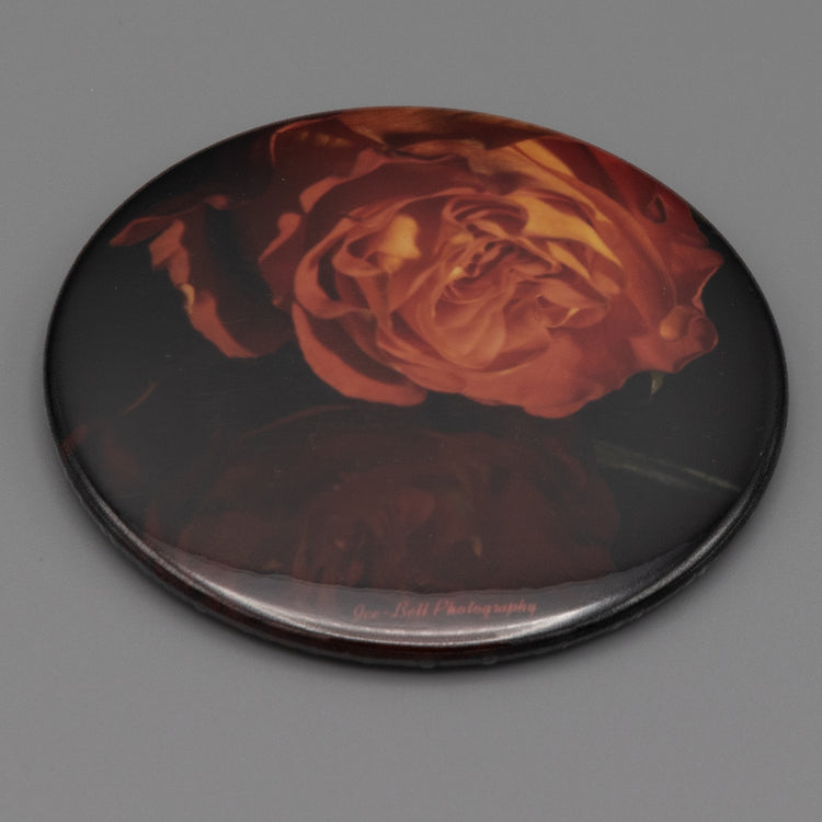 Magnet Mirrored Peach Rose