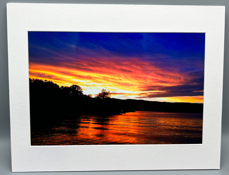 Let the Colors Shine Table Rock Lake Matted Print