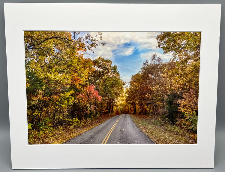 The Old Road Home Matted Print