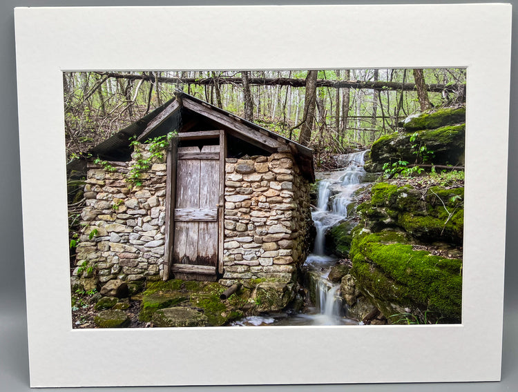 Boxley Valley Spring House Matted Print